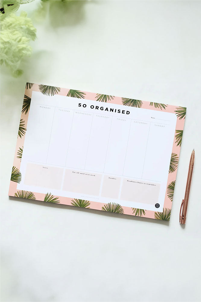 desk planner from paper planes