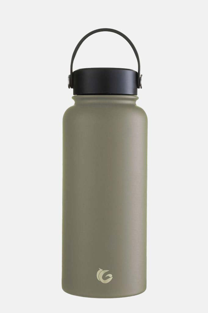 One green bottle 1 Litre Epic clay green bottle thermal canteen stainless steel