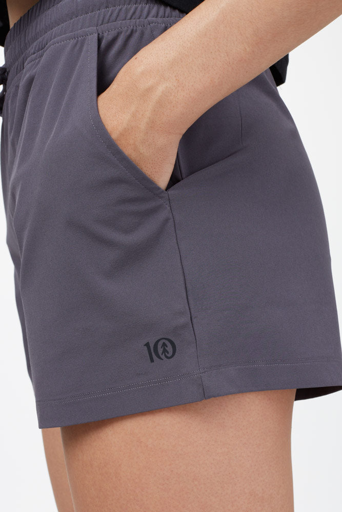 tentree grey destination fulton shorts running shorts