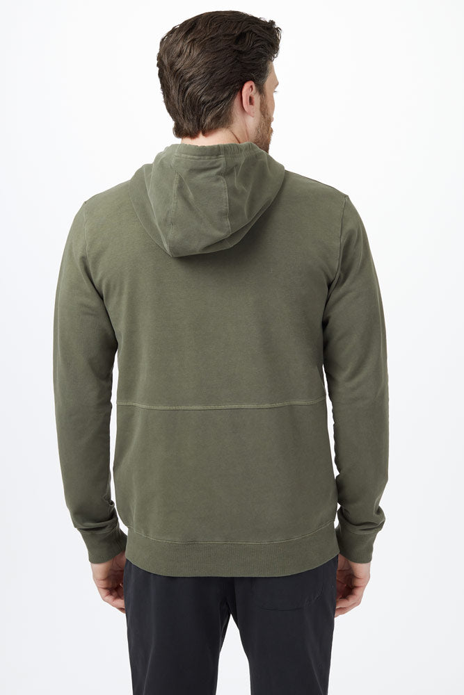 french terry zip hoodie khaki mens tentree eco sportswear