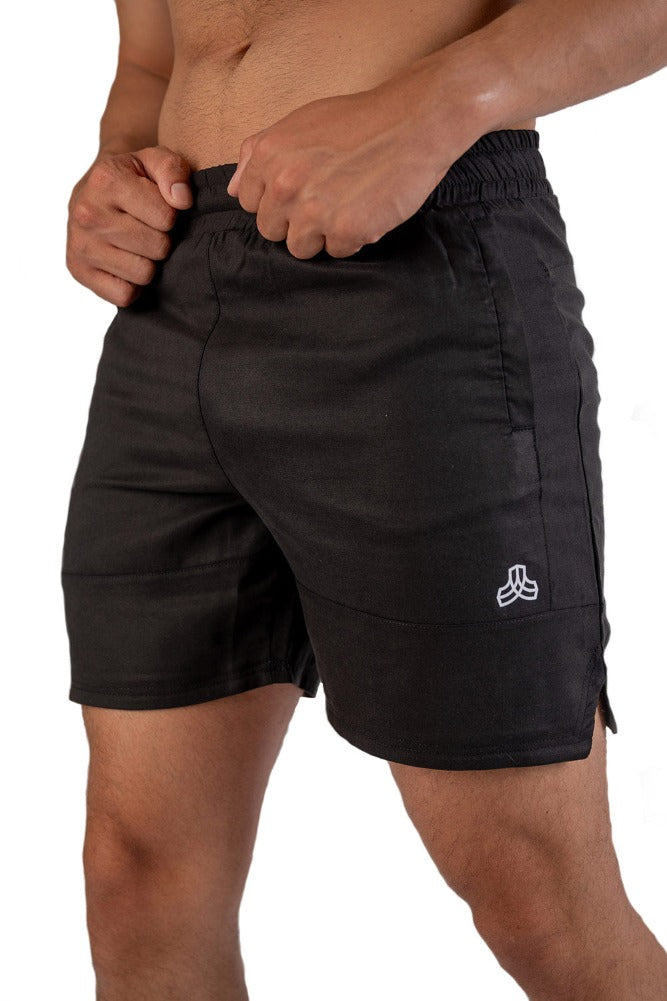 Mens Performance Shorts from Iron Roots in black 