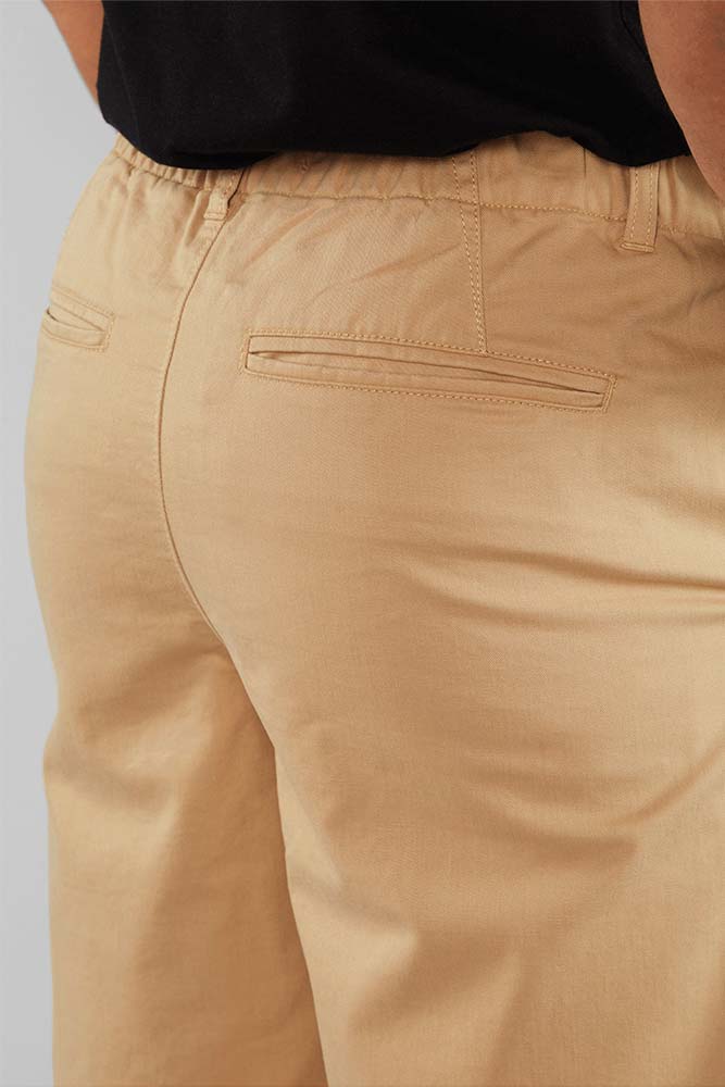 Nacka shorts made by Dedicated fly zip neutral khaki
