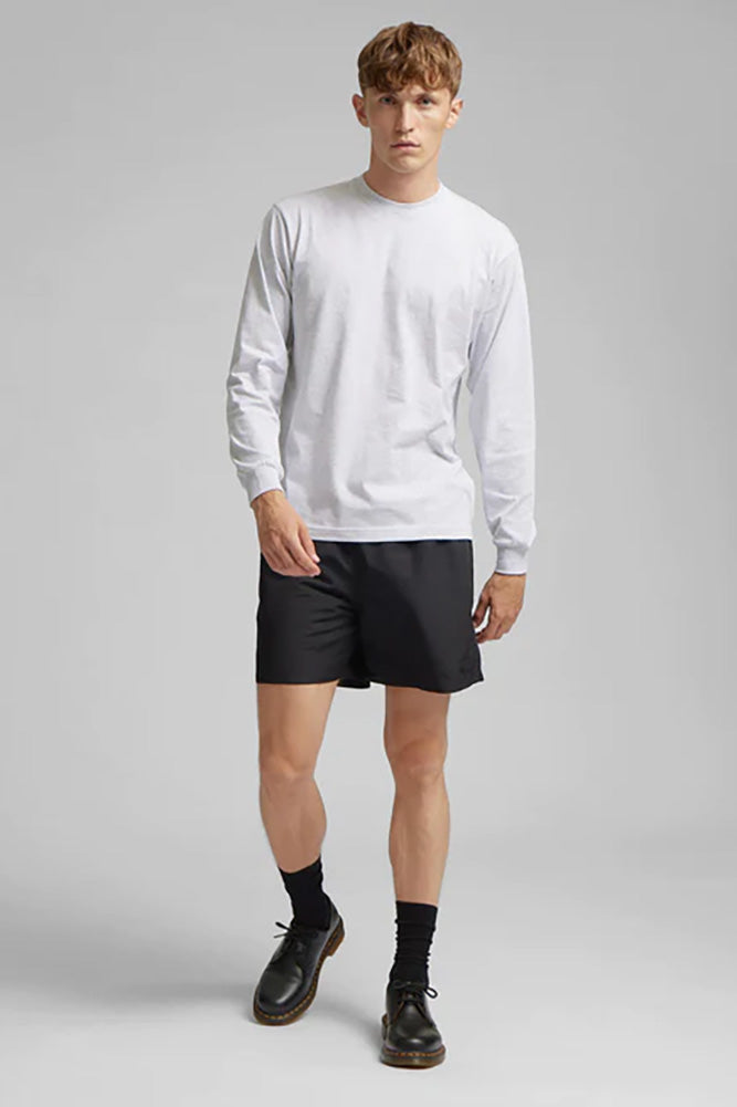 Oversized unisex white longsleeve tshirt made of organic cotton 
