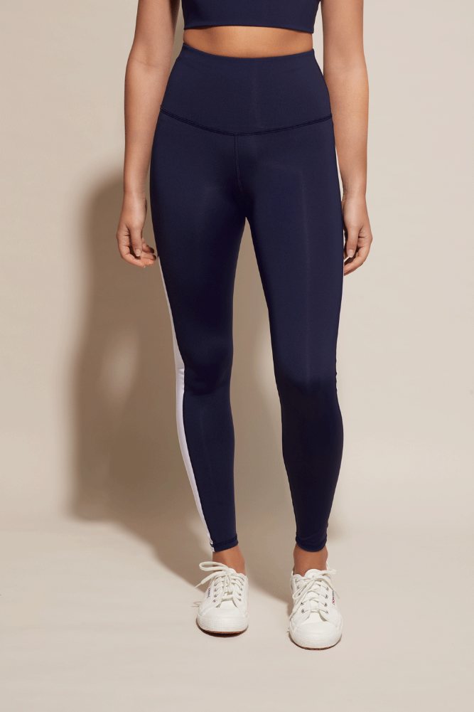 Tournament leggings by DK Active in Navy blue 65% eco friendly recycled material