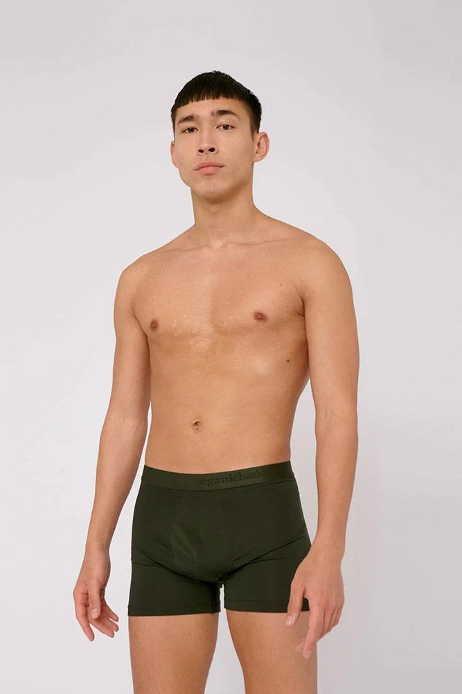Forest Green Boxers from Organic Basics made from Tencel 