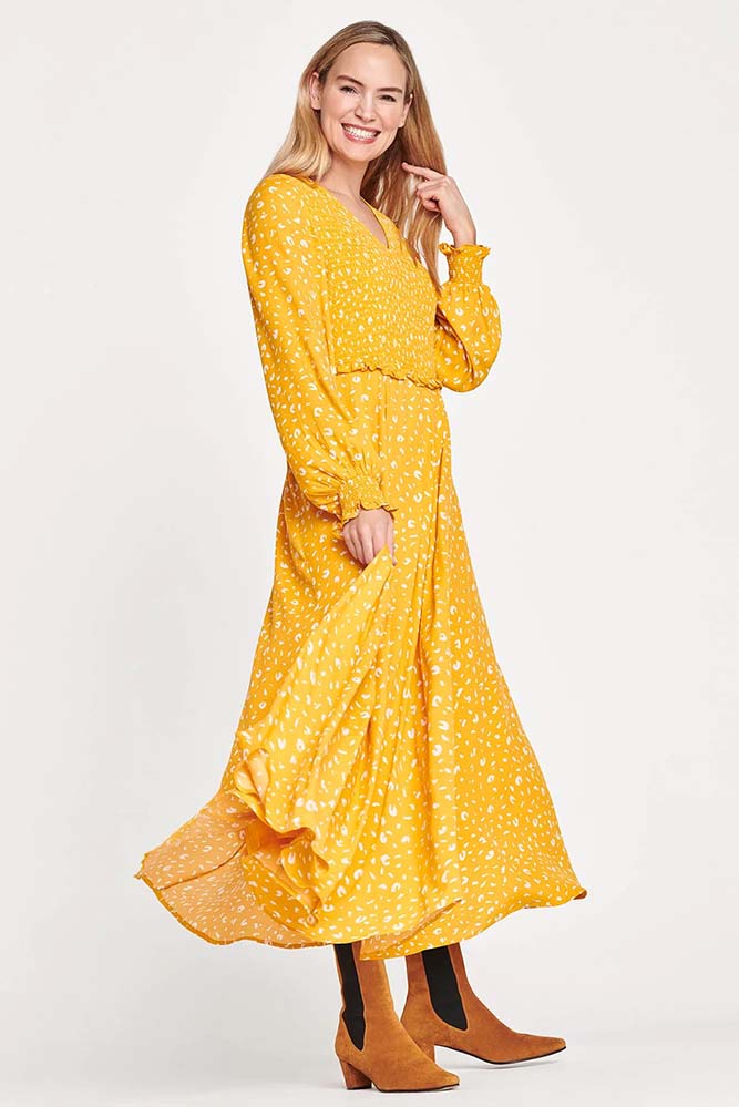 Summer Dress in Corn Yellow from Thought
