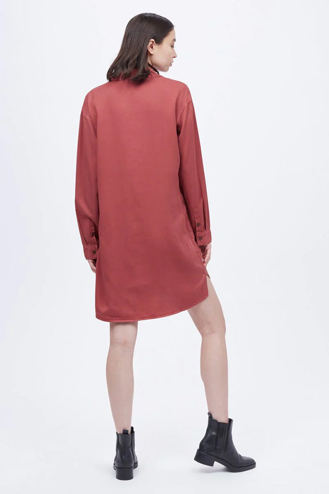 TenTree Shirt Dress in Red