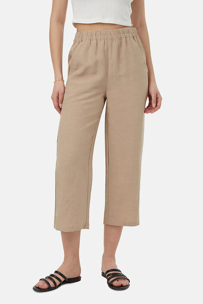 Tencel Linen Cropped Trousers