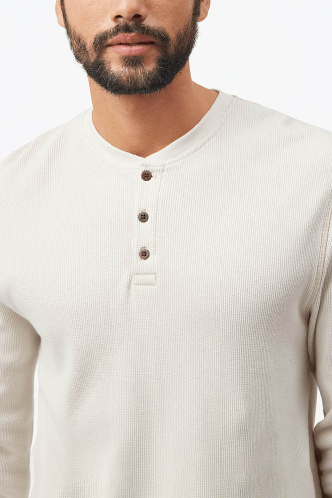 Waffle Henley Mens Top From TenTree
