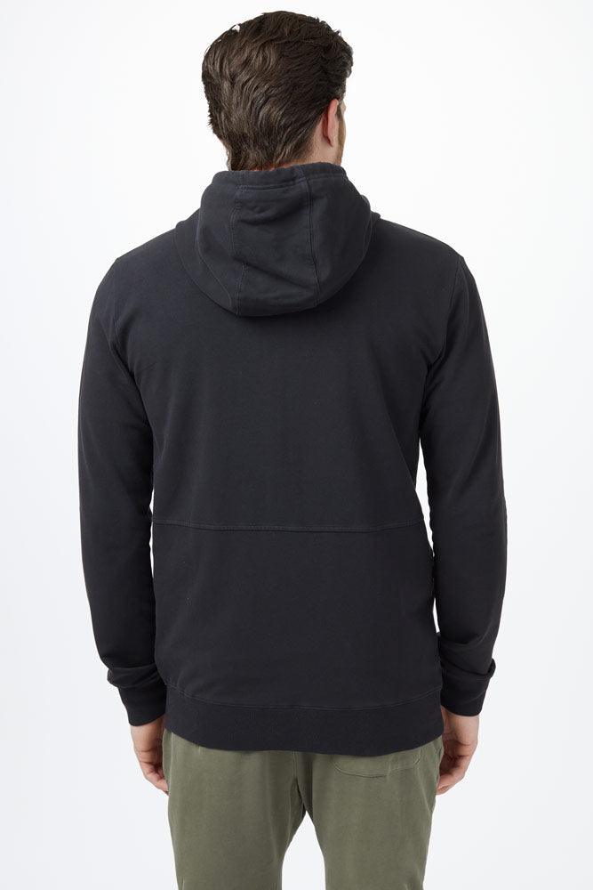 black eco sportswear tentree french terry zip hoodie hood