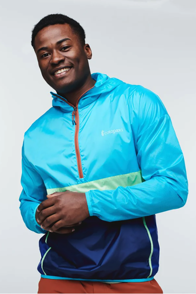 Blue mens windbreaker