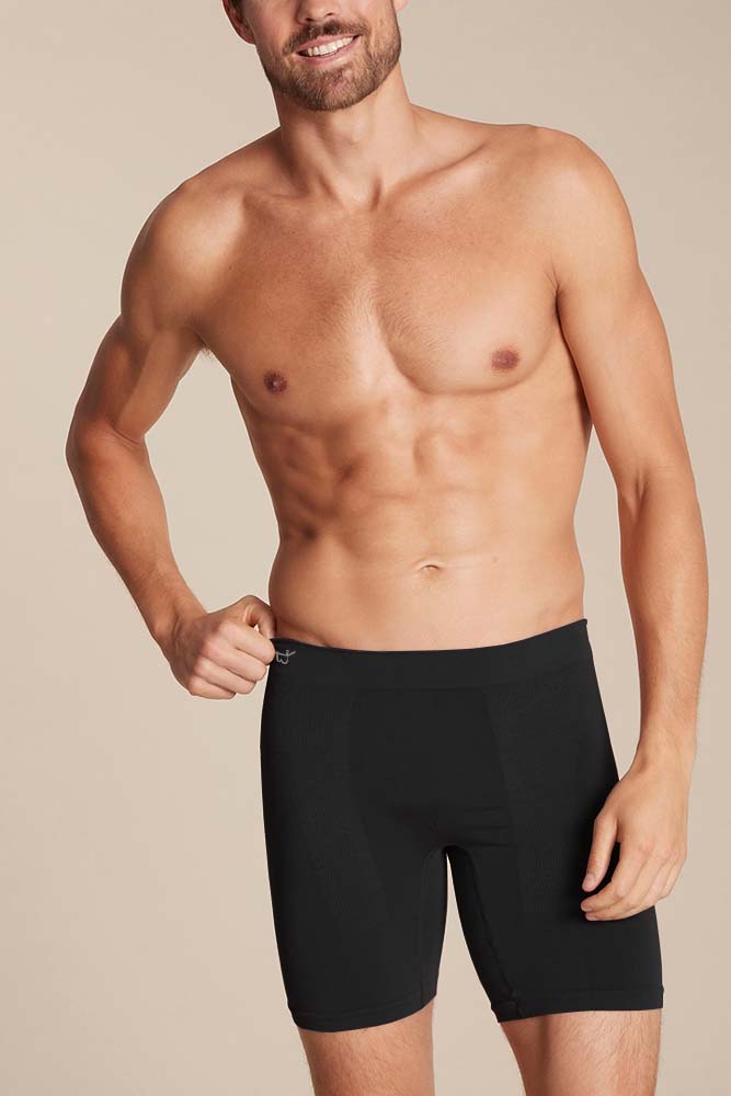 black mens original seamless boxer bamboo fibre boody