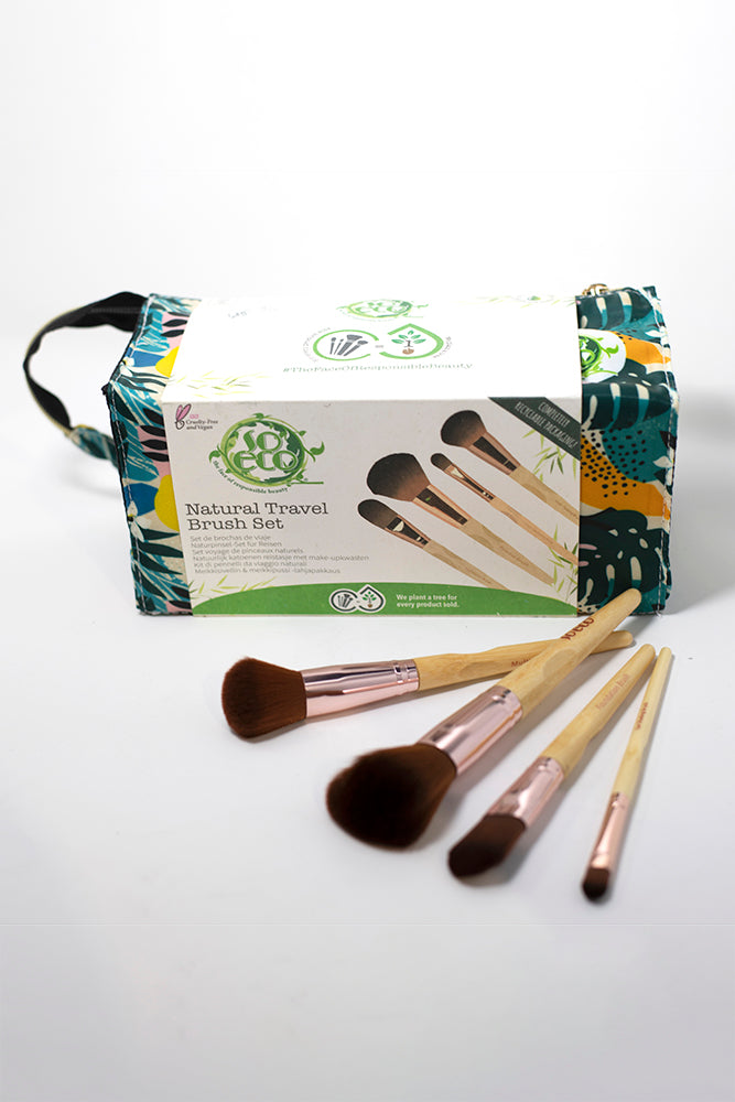 Natural Travel Brush Set bamboo