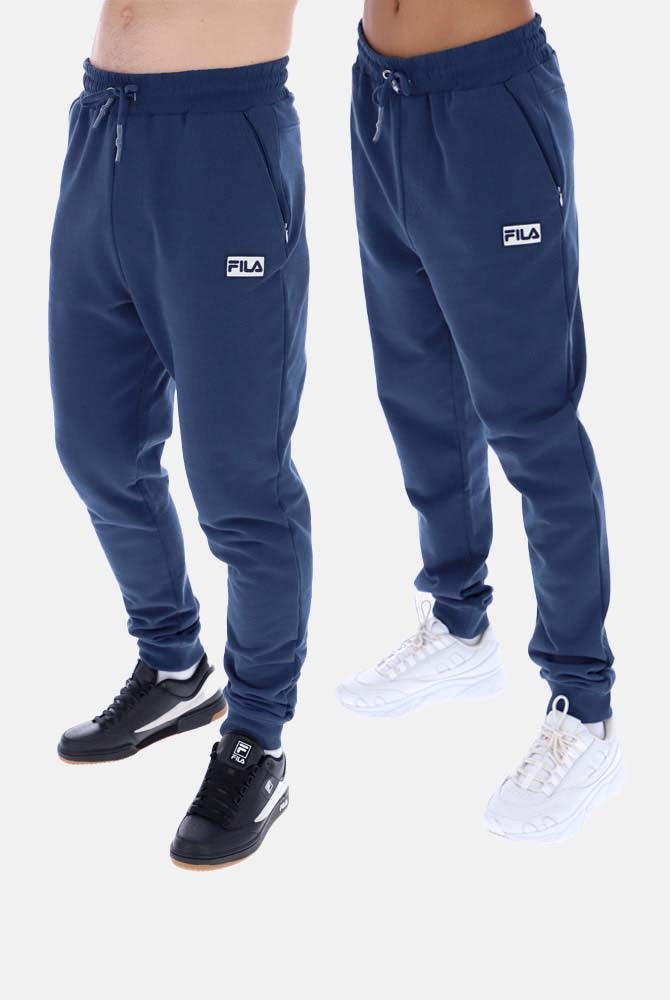 Griffin unisex joggers navy blue with zip pockets and drawstring waistband