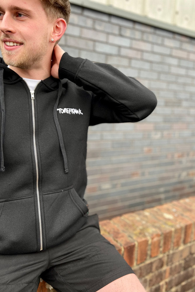 Recycled Jo hoodie in black by Tobefrank made  from recycled materials