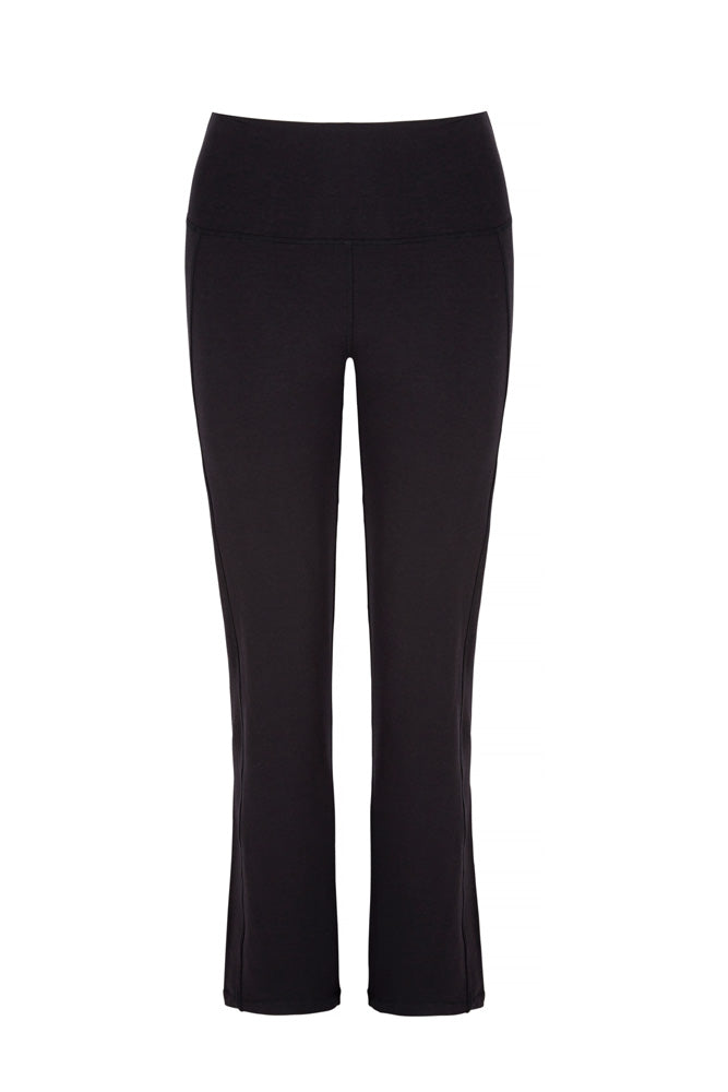 Black Asquith Live Fast Straight Leg Pant for yoga the gym or relaxing all day