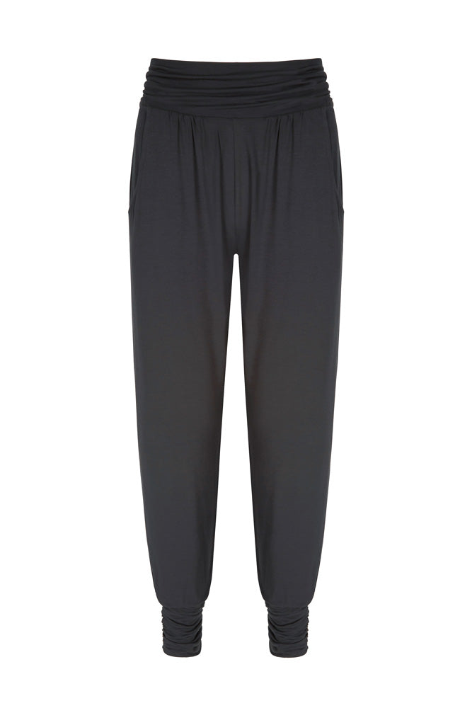 Asquith slate grey Long Harem Pants for jogging yoga or the gym