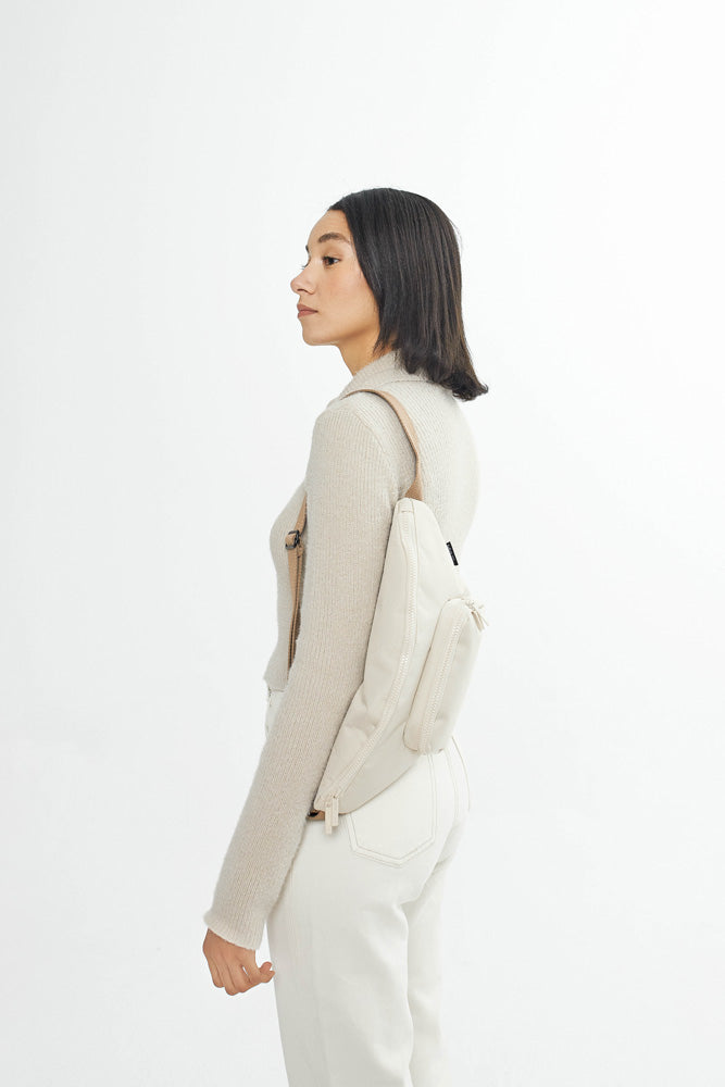 Lefrik crossbody Atlas bag neutral sustainable waterproof bumbag style