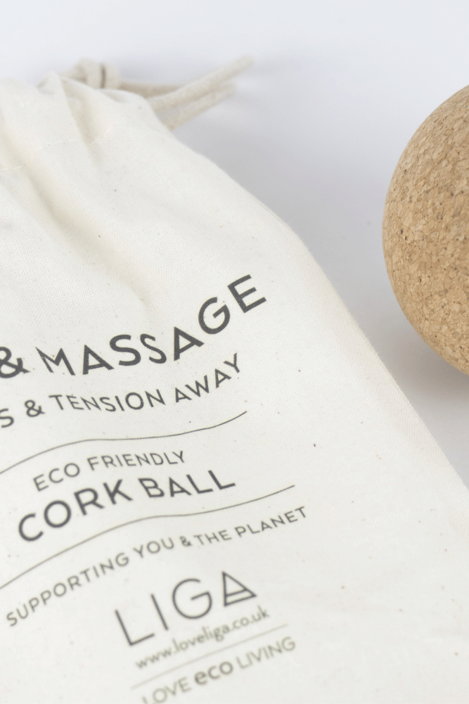 Sustainable yoga accessories Liga cork massage ball 