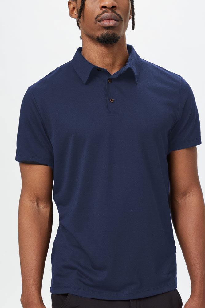 Blue tentree polo shirt