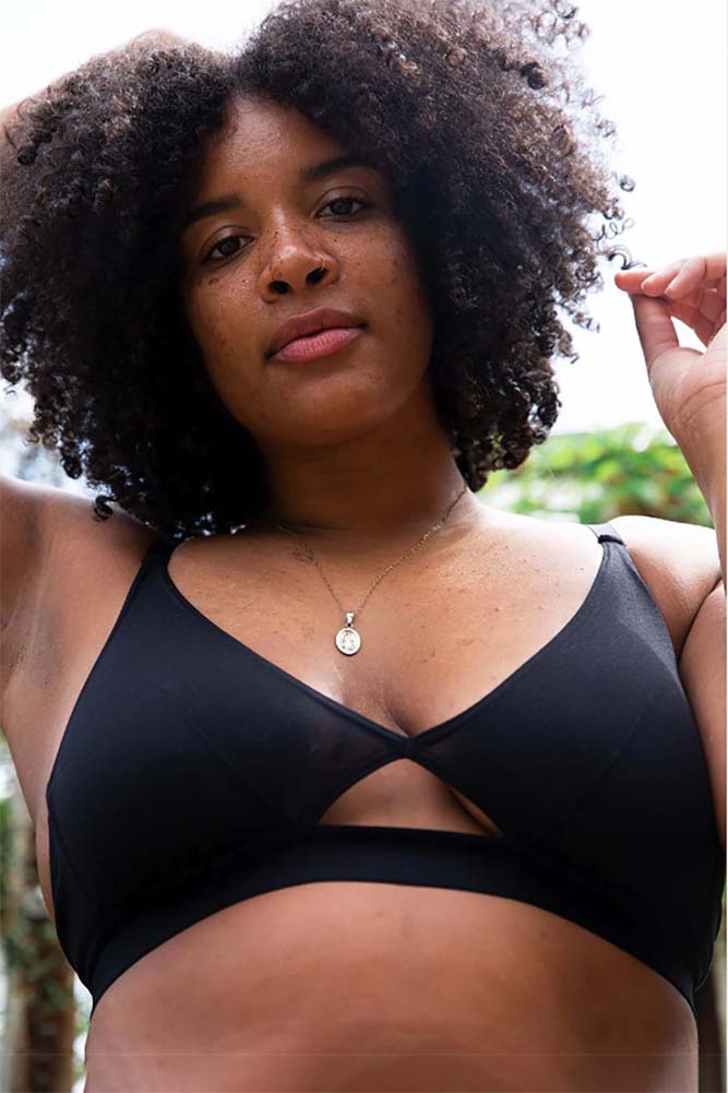 Sustainable Cotton Cut Out Bra