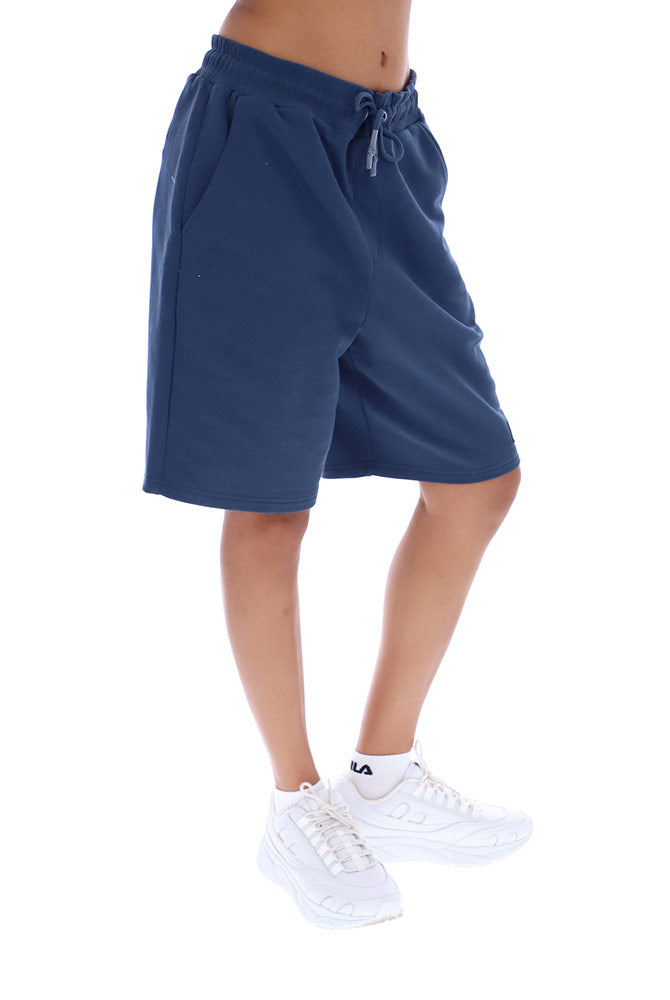 Fila Navy Blue Patrick fleece shorts great for sport relaxed fit for women or unisex