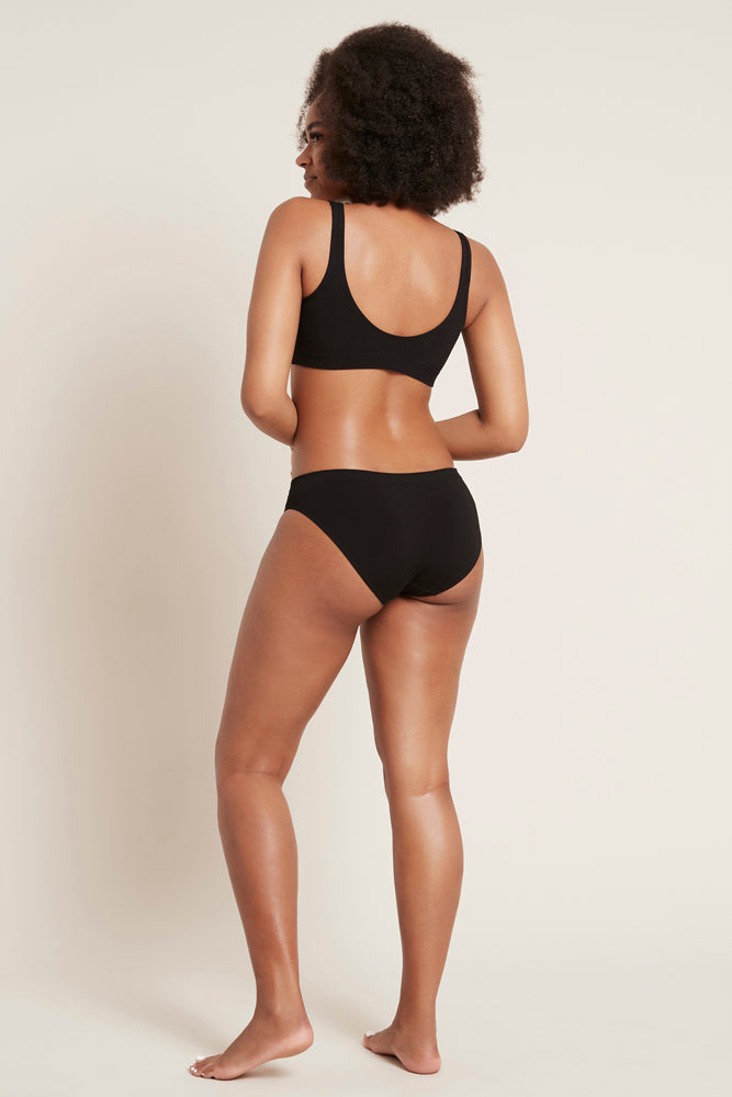 Black boody shaper bra low support with organic bamboo