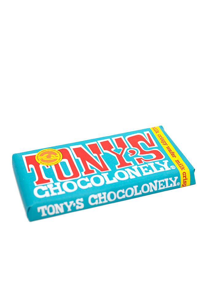 Tonys chocolate wafer blue packaging