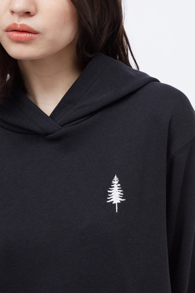 tentree treefleece golden spruce hoodie black ethical clothing