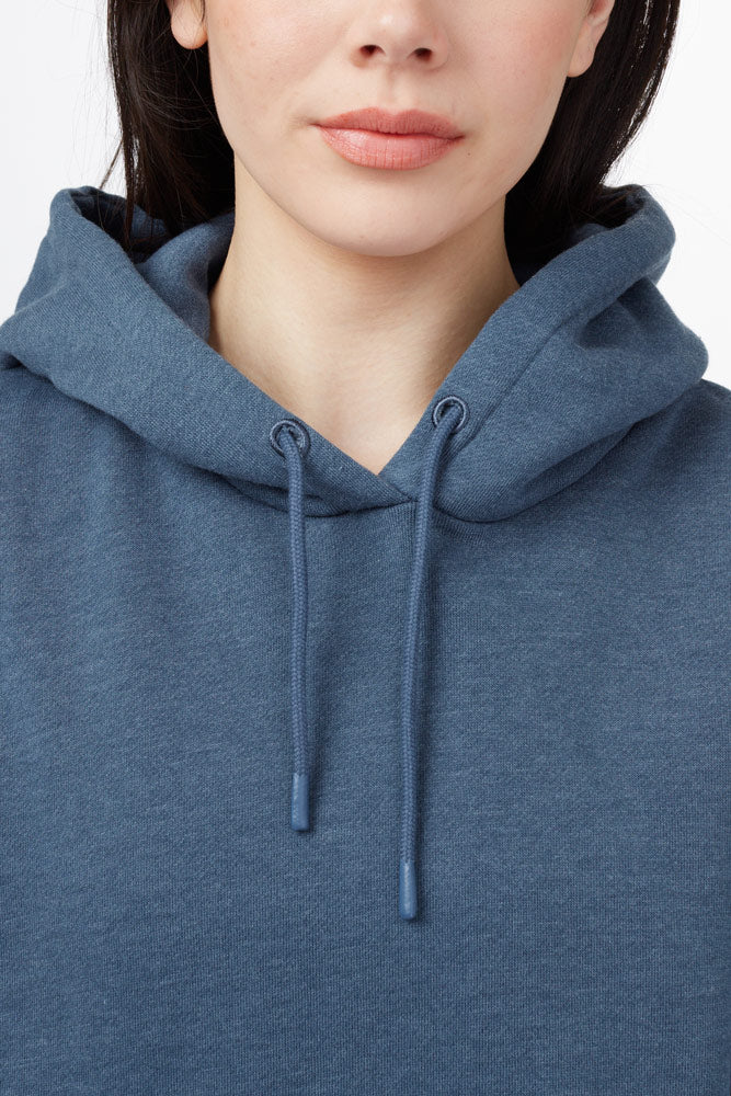 womens treefleece oversized hoodie blue ethical sportswear