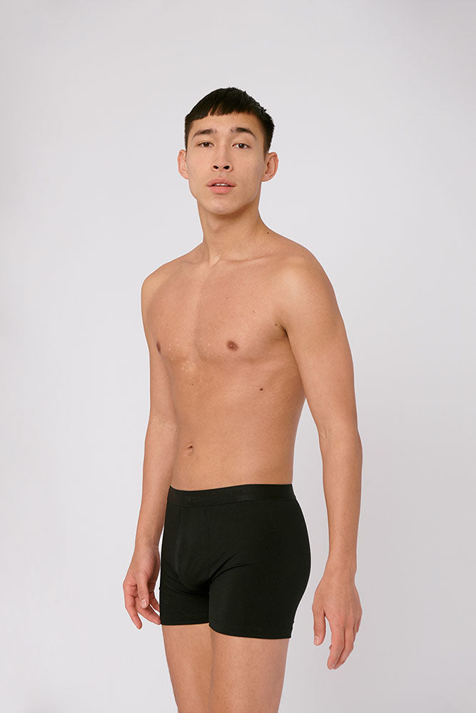 Black Tencel boxers from Organic Basics