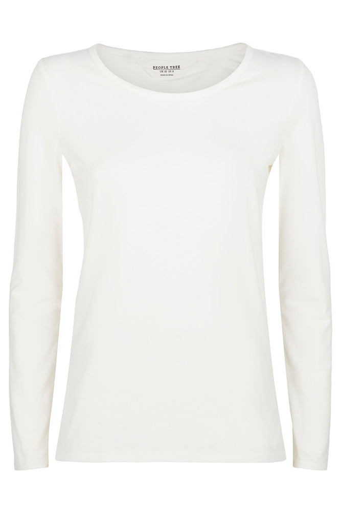 Classic long sleeve white top
