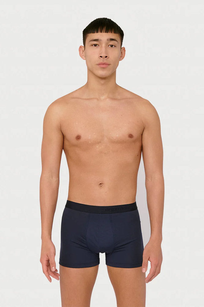 Organic Basics Navy Blue Boxers 2 pack 