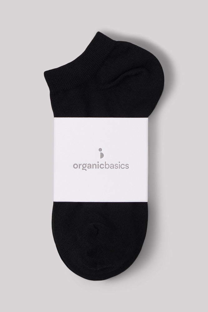 organic basics black organic cotton ankle socks 2 pack