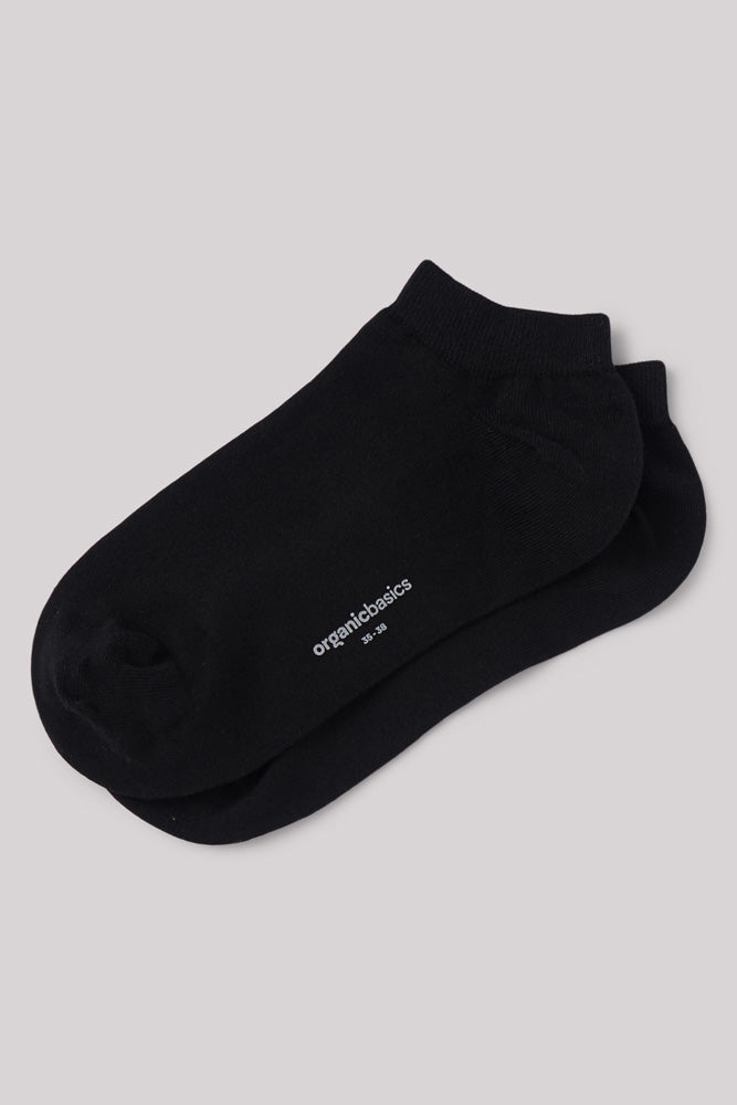 organic cotton ankle socks black organic basics