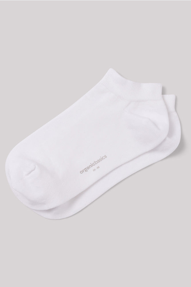organic cotton ankle socks organic basics white