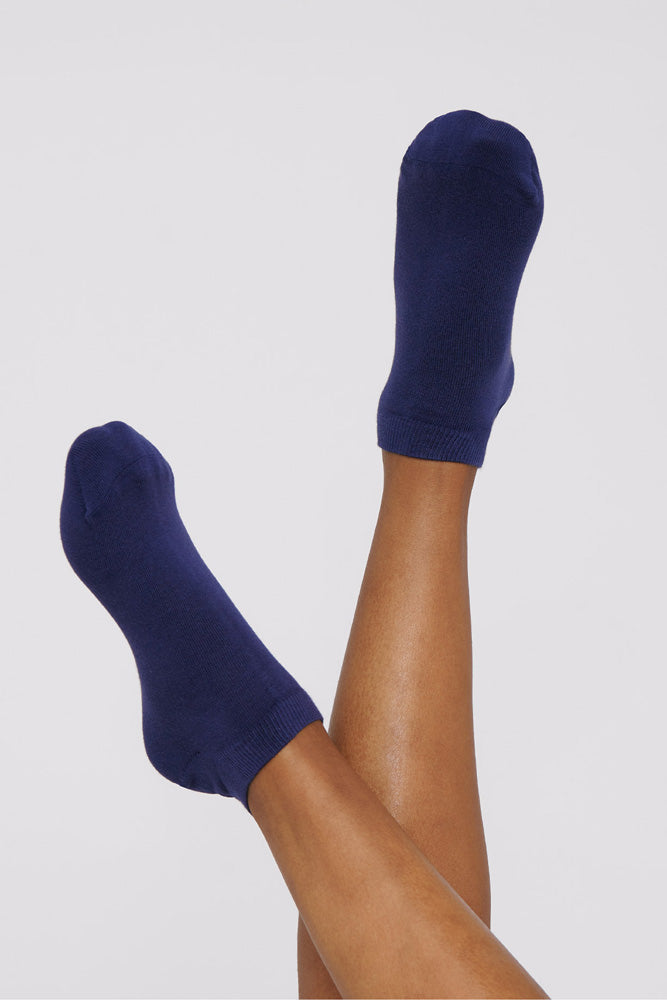 blue organic basics organic cotton ankle socks