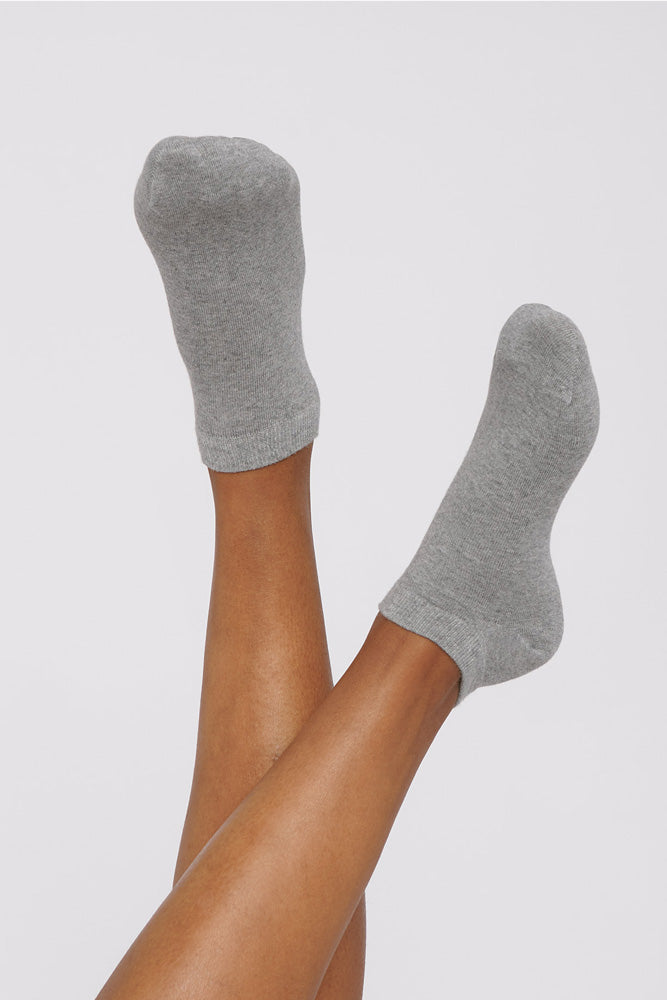 organic basics grey organic cotton ankle socks